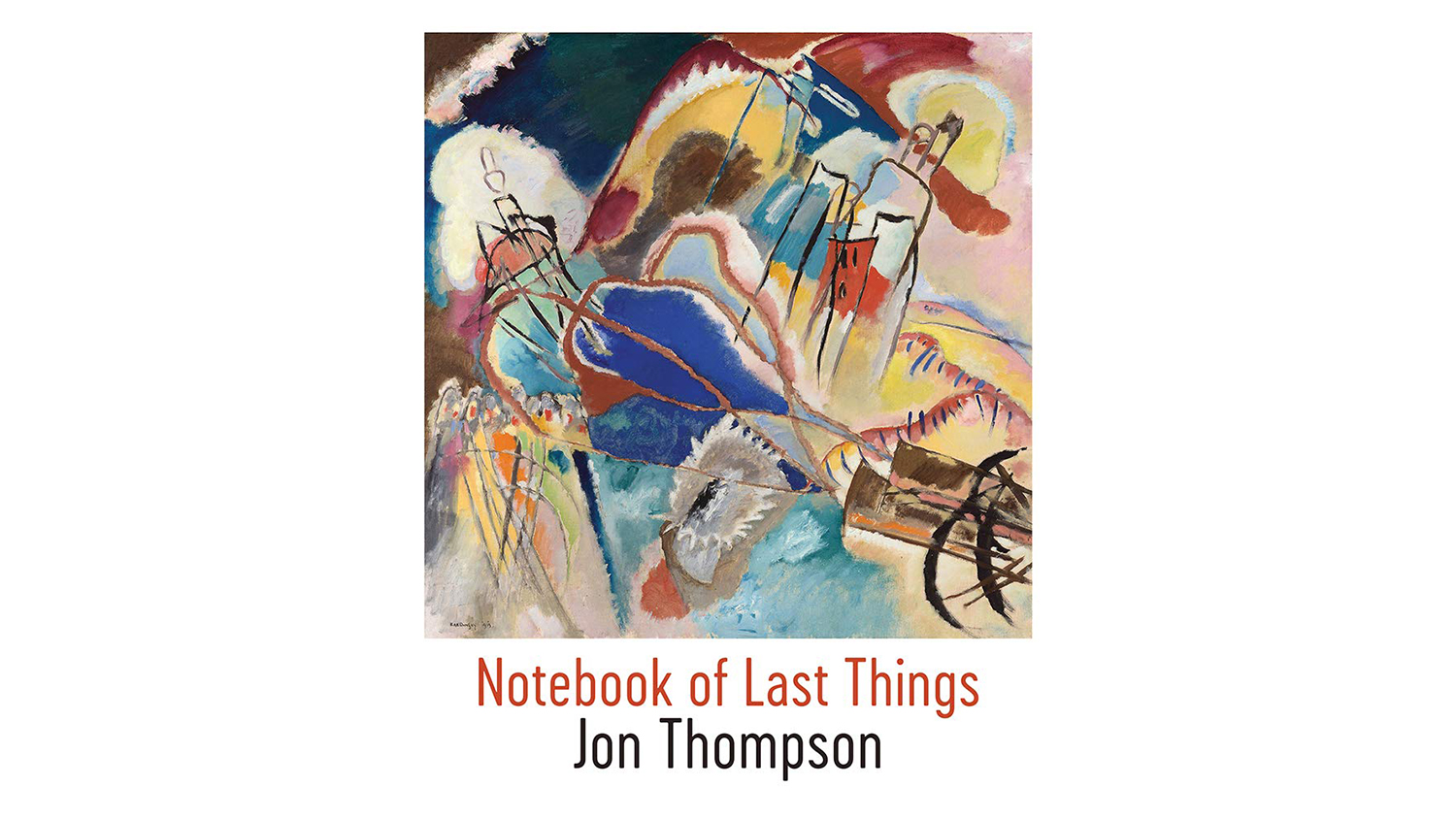 乔恩·汤普森的新诗集的抽象封面艺术