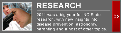 2011年是NC国家研究的一个重要年度，具有新的洞察疾病预防，天文学，育儿和许多其他主题。