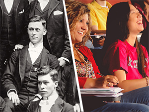 从1887年和2012年的学生拍摄。