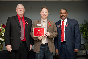 Murray with award