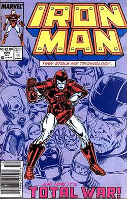 装甲战封面。艺术由M.D. Bright和Bob Layton。
