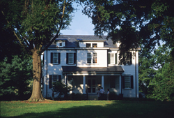 春天山上的房子