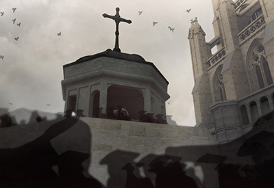 真正的数字模式显示17世纪伦敦的烟雾和烟灰。