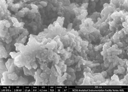c-BN nanocrystallites。图片来源:Anagh Bhaumik。点击放大。