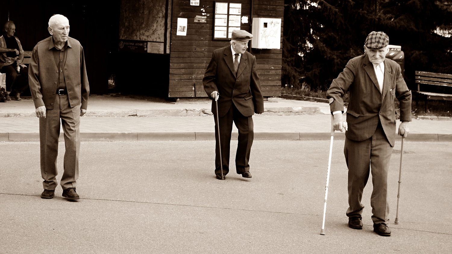 Senior citizens whom have difficulty walking