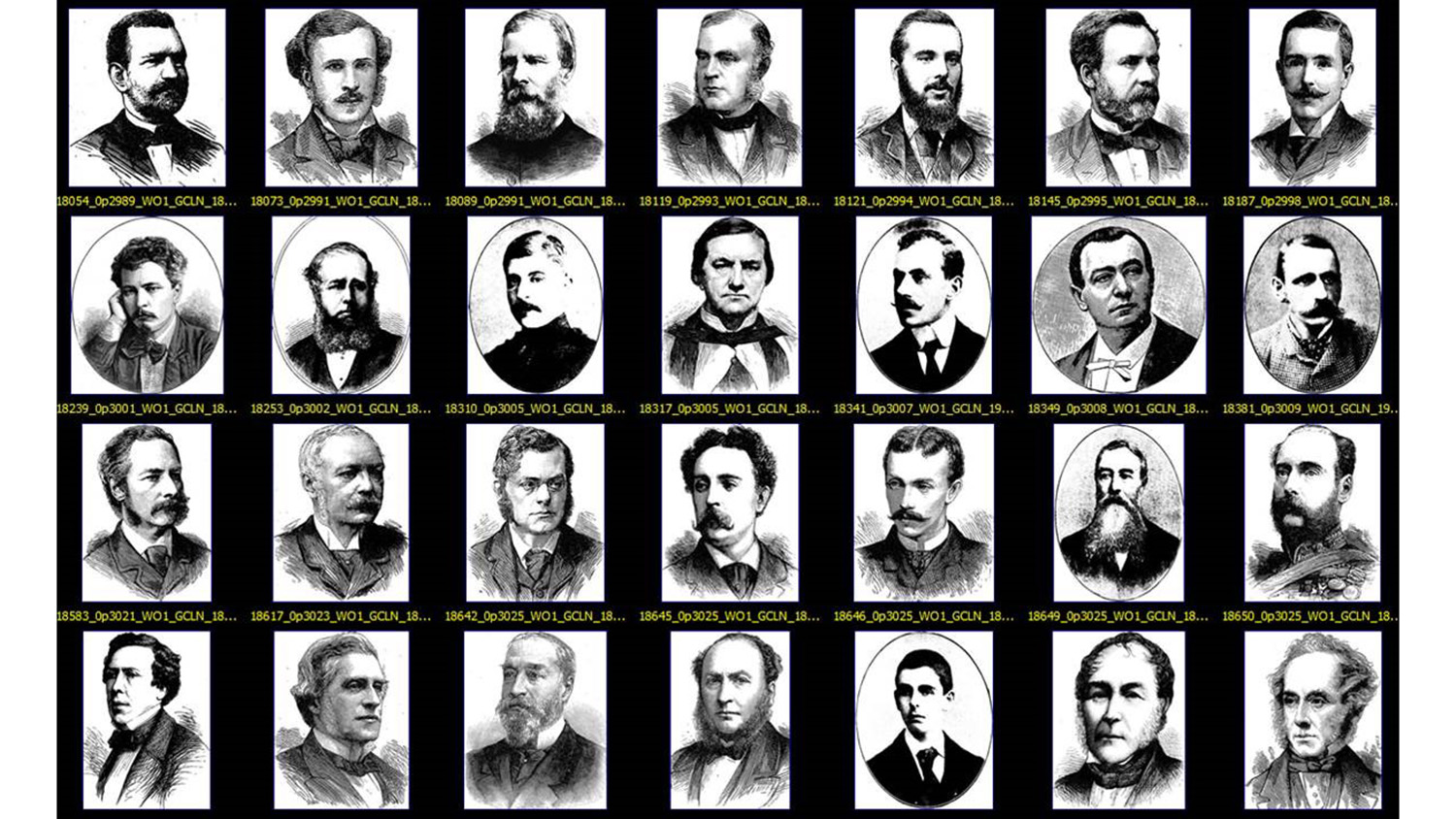 19世纪的男人肖像