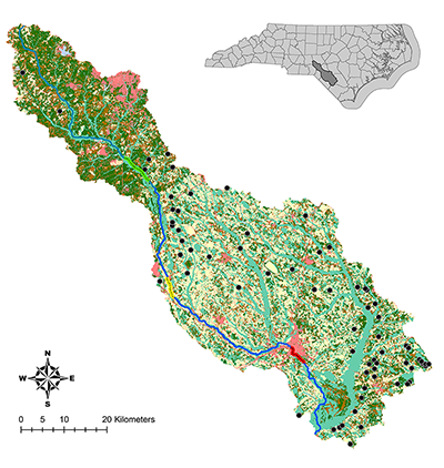 朗比河流域地图