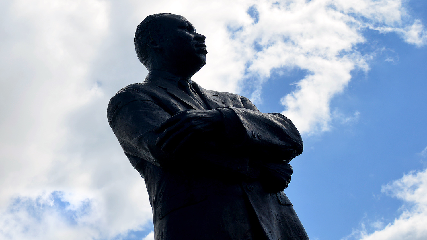岩石山的马丁路德金典雕像
