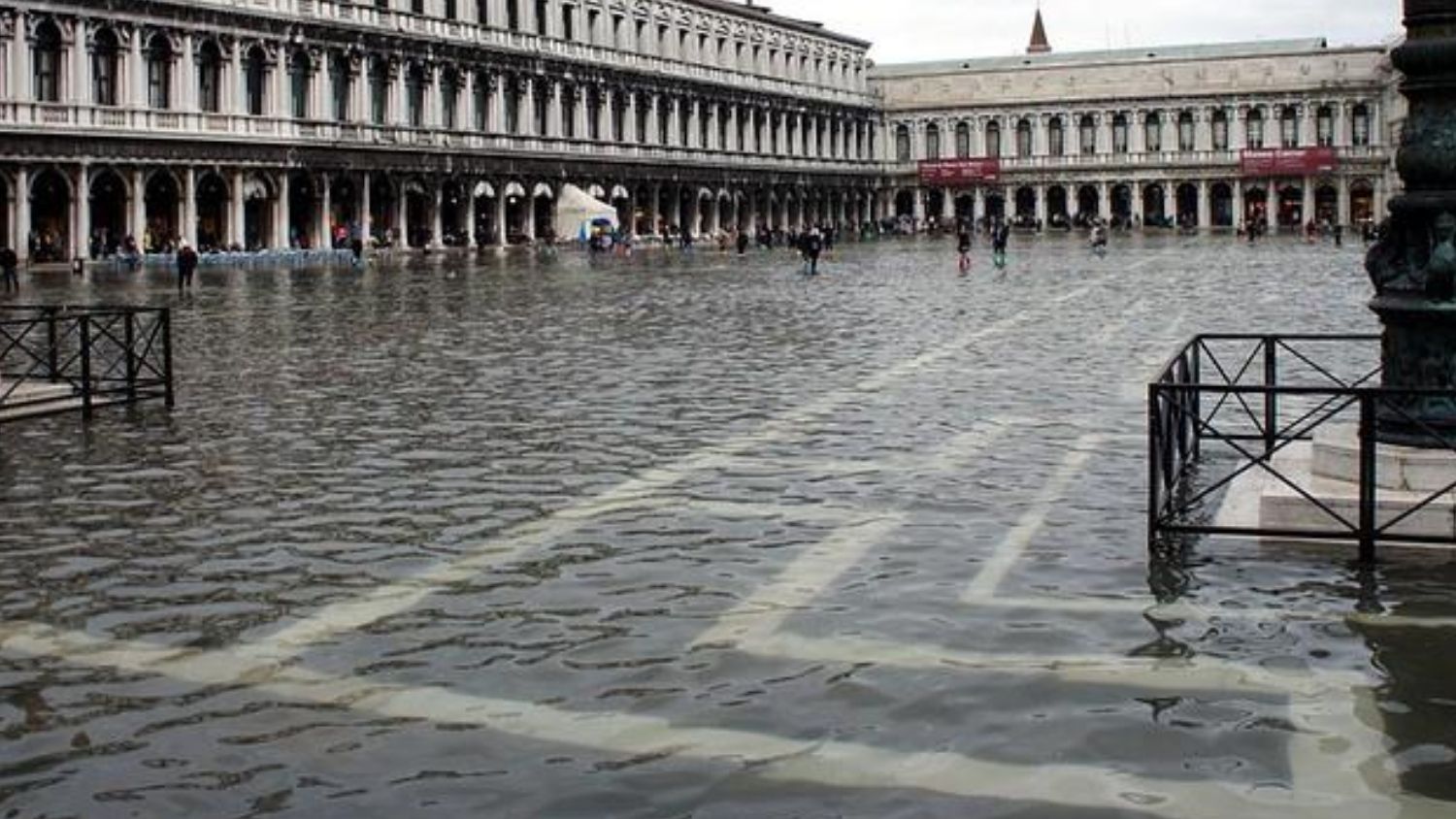 洪水在威尼斯。