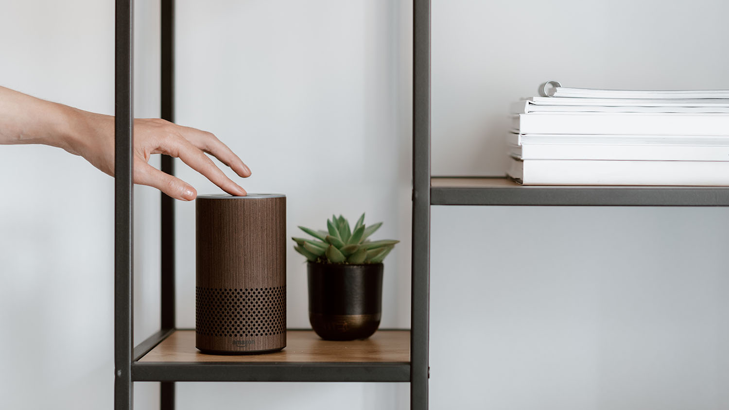 用手触摸亚马逊的Alexa