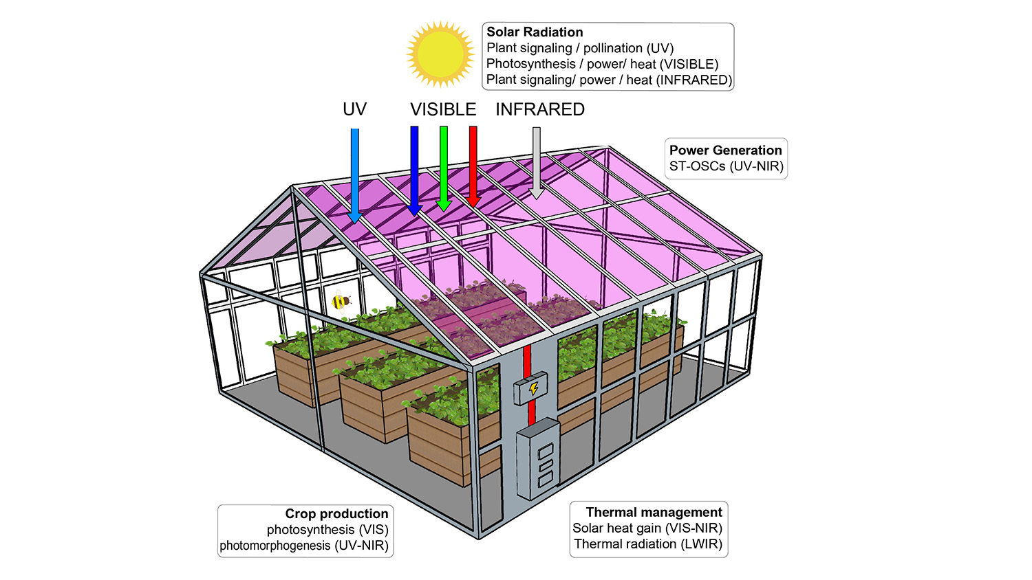 太阳能温室示意图