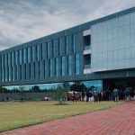 fitts -伍拉德大厅的外部镜头。