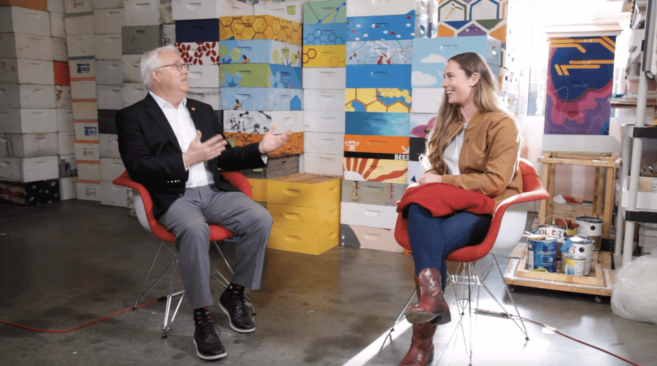 Chancellor Woodson and Leigh-Kathryn Bonner sit down for an interview at the Bee Downtown offices.