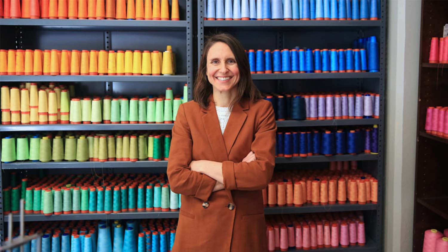 Kate Nartker in her lab.