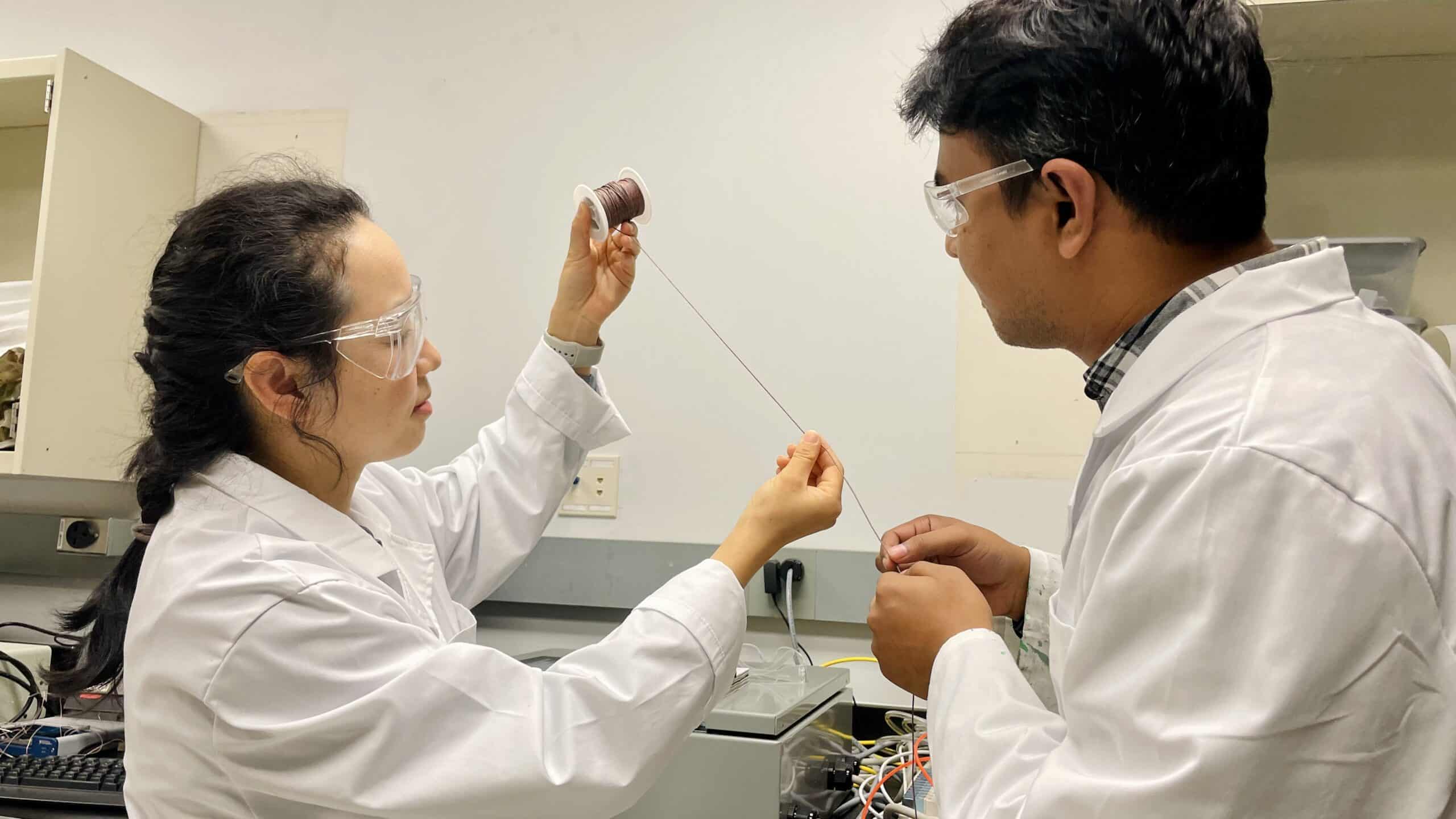 纺织研究人员正在研究一种人造肌肉纤维