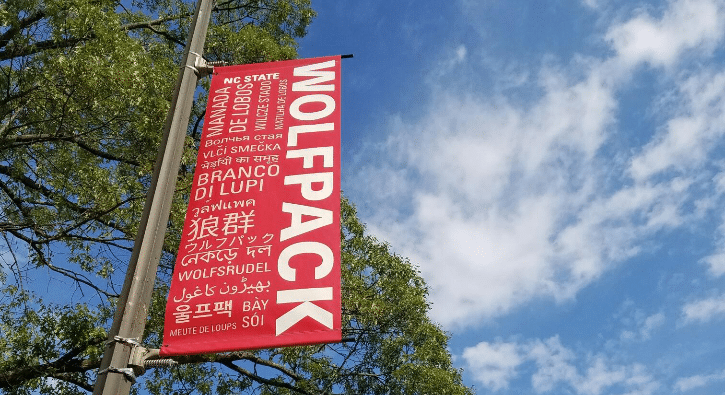 A red banner that reads 