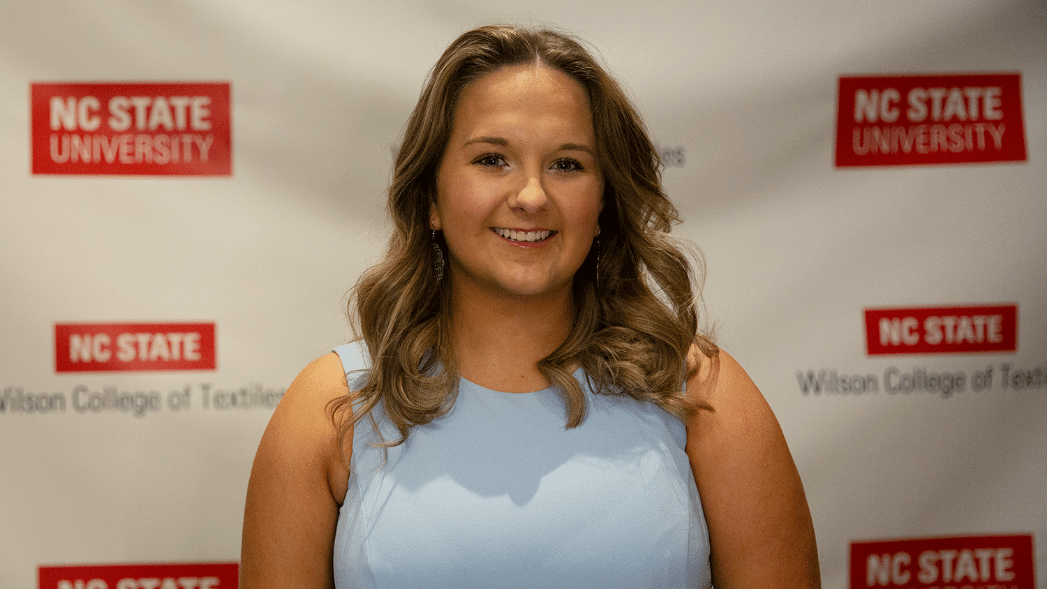 Portrait of Bailey Walters at a Wilson College of Textiles event.